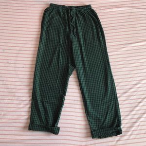 green plaid pants